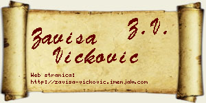 Zaviša Vicković vizit kartica